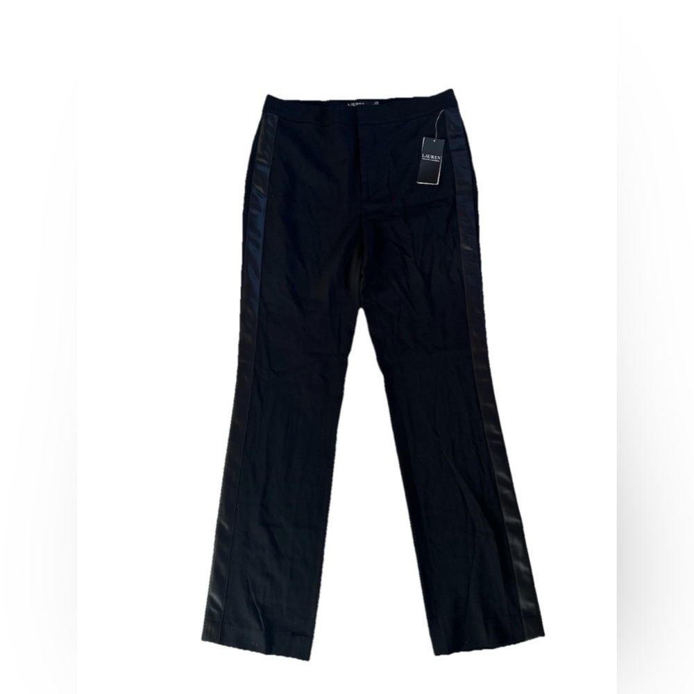 Lauren Ralph Lauren Women's Black Straight Pants in size 6 NWT